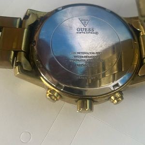 Gold guess watch